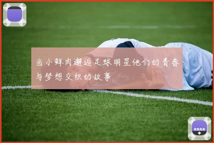 当小鲜肉邂逅足球明星他们的青春与梦想交织的故事
