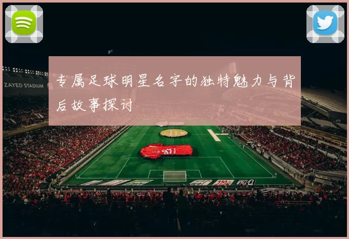 专属足球明星名字的独特魅力与背后故事探讨